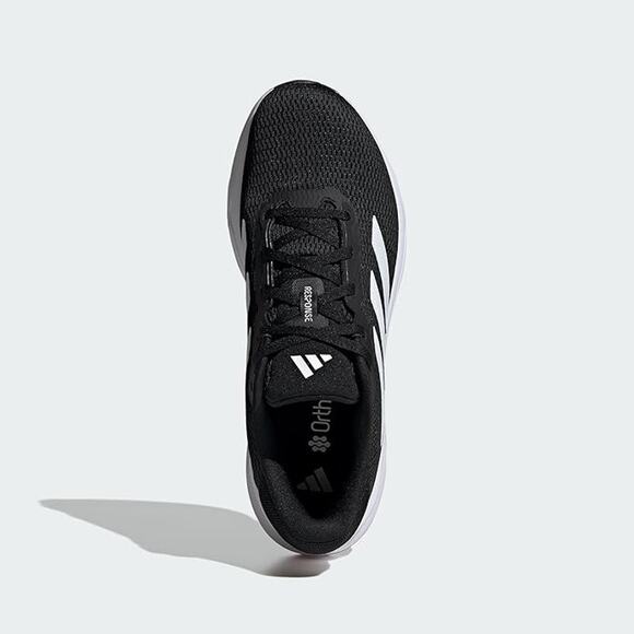 NWT adidas Men\'s Response Running Sneaker, Black/White/Black, 13 main image 6